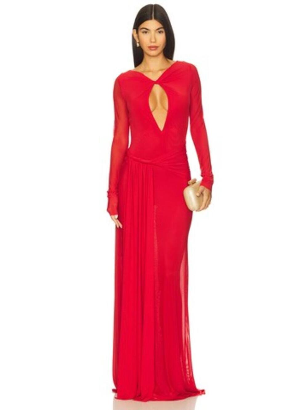 MISHA The Irina Dress in Cherry